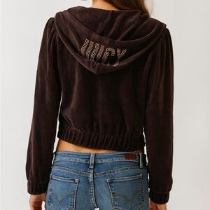 Juicy Couture Brown Hoodie Sweater